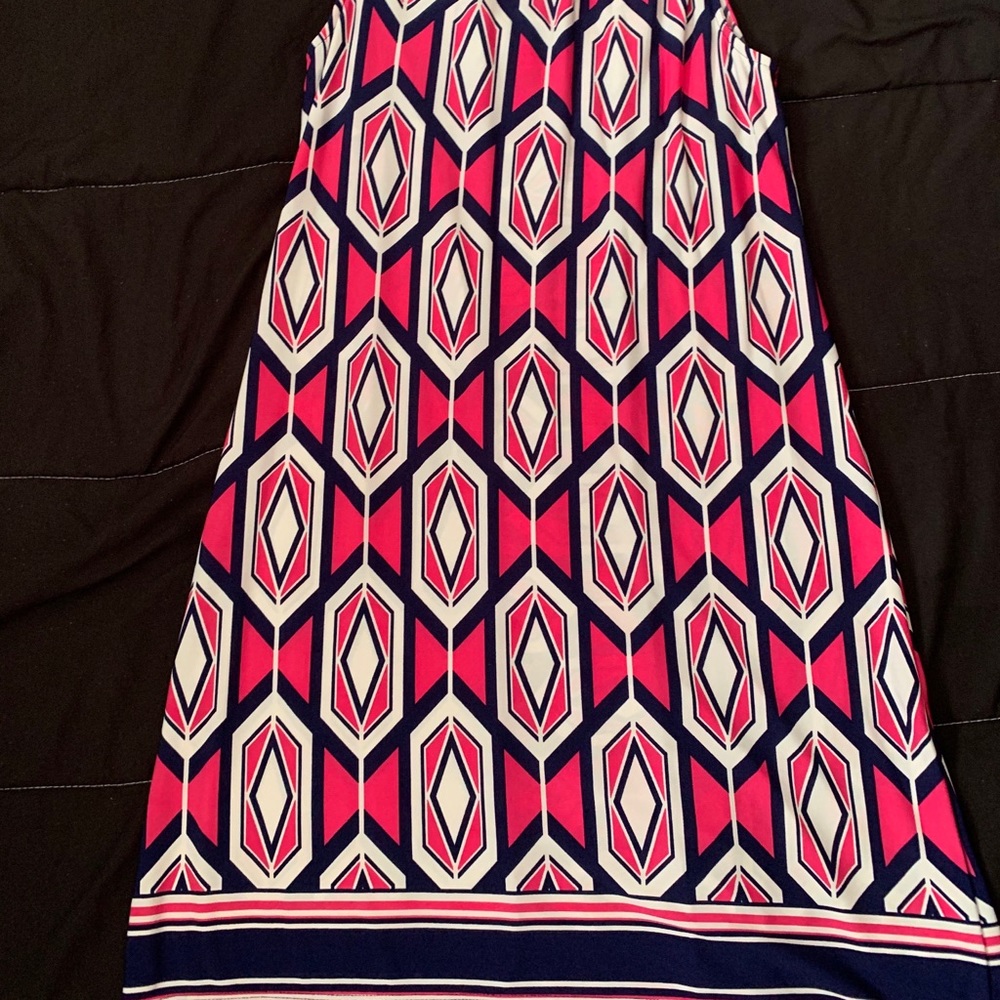 New Direction Petite Multi Color Pattern Dress - Picture 3 of 3